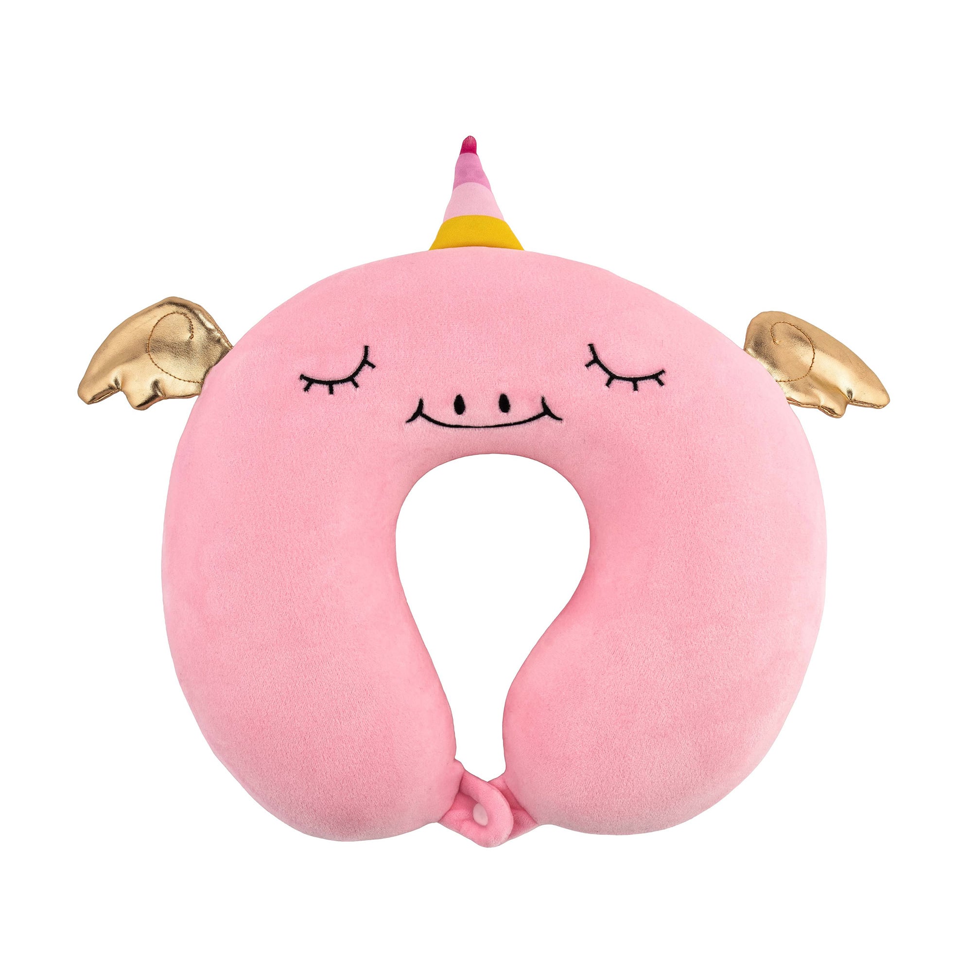 Подушка для шиї Ardesto Travel Unicorn рожева, 30*30 см (ART3032NEP)