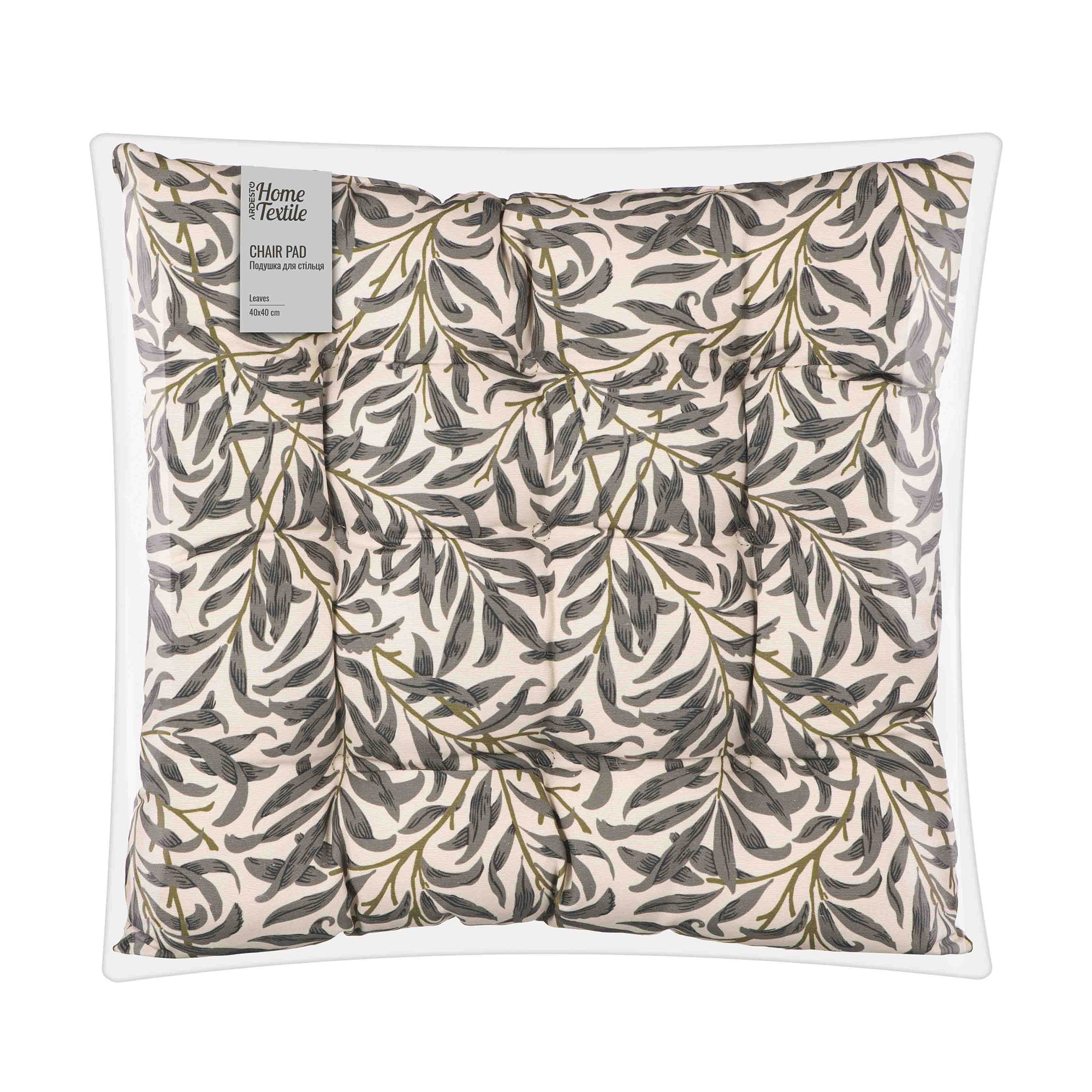 Подушка для стільця Ardesto Leaves, 40*40 см (ART03LV)